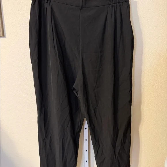 Cider Women's Black Pants 2X Office Baggy Casual Wear Comfortable Elastic - Picture 3 of 4